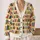 Colorful Books And Botanical Sprigs For Cozy Study Days And Library Lovers Teen Readers All-over Print Knitted Cardigan - 2