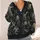 Gothic Gargoyle and Crescent Moon Motifs for Everyday Dark Academia Style All-over Print Knitted Cardigan - 4