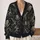 Gothic Gargoyle and Crescent Moon Motifs for Everyday Dark Academia Style All-over Print Knitted Cardigan - 2
