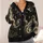 Moon Moth Celestial Night Sky for Gothic Autumn Layering and Everyday Stargazing All-over Print Knitted Cardigan - 4
