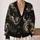 Moon Moth Celestial Night Sky for Gothic Autumn Layering and Everyday Stargazing All-over Print Knitted Cardigan - 2