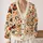 Autumn Cats Reading Among Maple Leaves for Cozy Fall Days and Book Lovers All-over Print Knitted Cardigan - 2