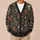 Gothic Skull, Rose and Flying Fish Botanicals for Spooky Autumn Layering Teen Style All-over Print Knitted Cardigan - 6