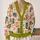 Classic Novel Books, Tea Cups and Mushrooms for Cozy Autumn Reading Book Lovers Style All-over Print Knitted Cardigan - 2