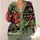 Funny Green T Rex in Cozy Holiday Scene for Teen Dinosaur Fans and Winter Parties All-over Print Knitted Cardigan - 4