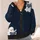 Reading Ghosts with Books for Scholarly Autumn Study and Dark Academia Days All-over Print Knitted Cardigan - 4