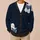 Reading Ghosts with Books for Scholarly Autumn Study and Dark Academia Days All-over Print Knitted Cardigan - 6
