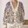 Watercolor Lavender and Blush Wildflowers for Cozy Everyday Spring Layering All-over Print Knitted Cardigan - 2