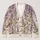 Watercolor Lavender and Blush Wildflowers for Cozy Everyday Spring Layering All-over Print Knitted Cardigan - 1