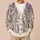 Watercolor Lavender and Blush Wildflowers for Cozy Everyday Spring Layering All-over Print Knitted Cardigan - 6