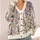 Watercolor Lavender and Blush Wildflowers for Cozy Everyday Spring Layering All-over Print Knitted Cardigan - 4