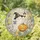 Charming Ghost Sipping Coffee On A Pumpkin Surrounded By Autumn Halloween Decor Stained Glass Suncatcher - 1
