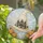 Spooky Witch Hat with Haunted Village Moon and Pumpkins for Halloween Stained Glass Suncatcher - 2