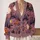 Halloween Ghosts, Bats, Pumpkins and Haunted Houses for Spooky October Evenings All-over Print Knitted Cardigan - 2