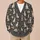 Doodle Dogs Beneath Autumn Stars for Cozy Everyday Layering and Dog Lover Outings All-over Print Knitted Cardigan - 6