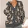 Doodle Dogs Beneath Autumn Stars for Cozy Everyday Layering and Dog Lover Outings All-over Print Knitted Cardigan - 4