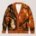 Halloween Ghosts, Bats and Pumpkins for Festive Autumn Layering All-over Print Knitted Cardigan - 1