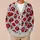 Red Lips And Open Mouths For Bold Everyday Style And Playful Autumn Layering All-over Print Knitted Cardigan - 6