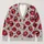 Red Lips And Open Mouths For Bold Everyday Style And Playful Autumn Layering All-over Print Knitted Cardigan - 1