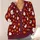 White Ghosts, Autumn Leaves and Acorns for Cozy Halloween Season Style All-over Print Knitted Cardigan - 4