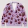 Fanged Red Lips and Star Speckles for Bold Everyday Layering and Autumn Street Style All-over Print Knitted Cardigan - 1