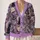 Witch Hat Black Cat Spellbook Motifs for Cozy Autumn Evenings and Everyday Layering All-over Print Knitted Cardigan - 2