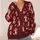 Red Toadstool Mushrooms And Cream Butterflies For Cozy Woodland Autumn Outings All-over Print Knitted Cardigan - 4