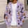 Playful Halloween Cats, Ghosts and Pumpkins for Cozy Autumn Celebrations All-over Print Knitted Cardigan - 5