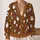 Halloween Ghosts and Bats for Cozy Autumn Parties and Playful Everyday Layering for Women All-over Print Knitted Cardigan - 2
