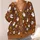 Halloween Ghosts and Bats for Cozy Autumn Parties and Playful Everyday Layering for Women All-over Print Knitted Cardigan - 4
