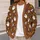 Halloween Ghosts and Bats for Cozy Autumn Parties and Playful Everyday Layering for Women All-over Print Knitted Cardigan - 5