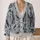 Plague Doctor Raven Medical Sketches for Halloween and Eerie Autumn Layers All-over Print Knitted Cardigan - 2