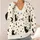 Black Cat Crescent Moon Stars for Cozy Halloween Nights and Everyday Witchy Style All-over Print Knitted Cardigan - 4