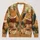 Capybara Readers with Tea for Cozy Autumn Library Study Days and Bookish Teen Style All-over Print Knitted Cardigan - 1
