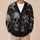 Gothic Skull And Dark Lily Aesthetic For Alternative Halloween Layering For Teens All-over Print Knitted Cardigan - 6