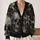 Gothic Skull And Dark Lily Aesthetic For Alternative Halloween Layering For Teens All-over Print Knitted Cardigan - 2