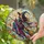 Moonlit Witch on Broom for Halloween Decor, Enchanted Gift for Witchy Home Lovers Stained Glass Suncatcher - 2
