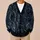 Blue Demon Faces and Twisting Vines for Halloween Night and Dark Gothic Style All-over Print Knitted Cardigan - 6