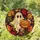 Ghost Pumpkin and Autumn Leaves for Halloween Fall Decor Gift for Spooky Home Lovers Stained Glass Suncatcher - 1