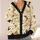 Vintage Dragon and Castle Halloween Scene for Spooky Fall Layering Style Teens All-over Print Knitted Cardigan - 4