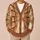 Vintage Library Bookshelf Aisle for Cozy Autumn Reading and Quiet Study Sessions at Home All-over Print Knitted Cardigan - 6