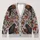 Autumn Crows Reading Books Among Maple Leaves for Cozy Halloween Fall Days Outdoors All-over Print Knitted Cardigan - 1