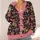 Pink Punk Dinosaur Duo Retro Style for Everyday Casual Layering Teen Girls All-over Print Knitted Cardigan - 4