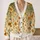 Vintage Sunflower Blooms for Cozy Autumn Layering and Everyday Cottagecore Style Wear All-over Print Knitted Cardigan - 2