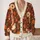 Pumpkin Ghosts and Daisies for Cozy Halloween Autumn Style All-over Print Knitted Cardigan - 2