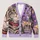 Gray Tabby Cat Comic Collage for Halloween and Everyday Cat Lover Style All-over Print Knitted Cardigan - 1