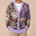 Gray Tabby Cat Comic Collage for Halloween and Everyday Cat Lover Style All-over Print Knitted Cardigan - 6
