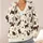 Vintage Brown Cats And Wildflowers For Cozy Autumn Days And Bookish Everyday Style All-over Print Knitted Cardigan - 4