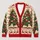 Colorful Book Stack Christmas Trees for Cozy Holiday Reading and Winter Celebrations All-over Print Knitted Cardigan - 1