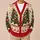 Colorful Book Stack Christmas Trees for Cozy Holiday Reading and Winter Celebrations All-over Print Knitted Cardigan - 6